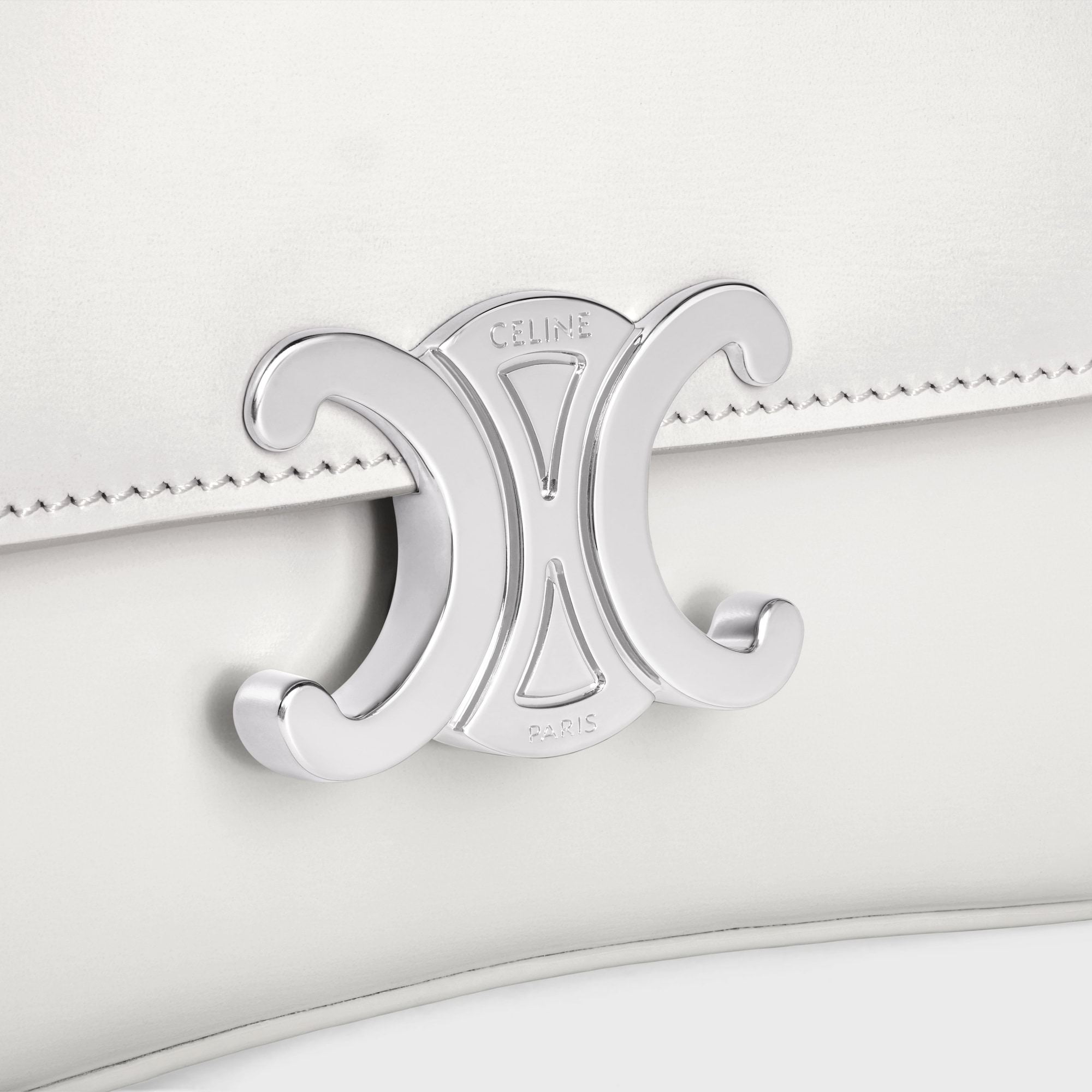 TEEN CELINE LOLA IN SHINY CALFSKIN WHITE - Image 5